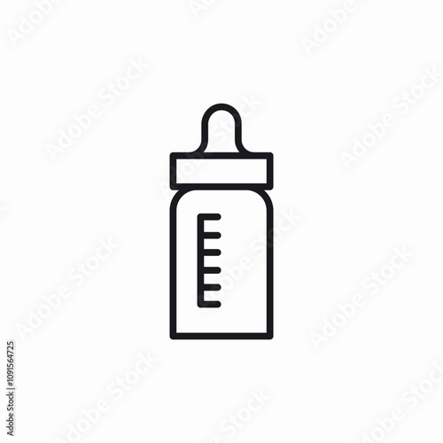 baby milk bottle icon sign vector