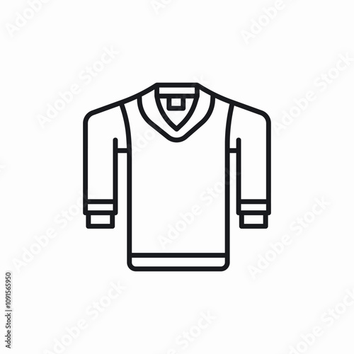 jacket sweater icon sign vector