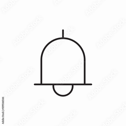 notification bell icon sign vector