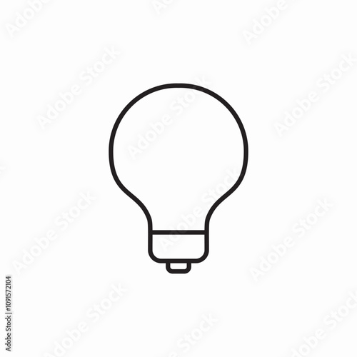 light bulb icon sign vector