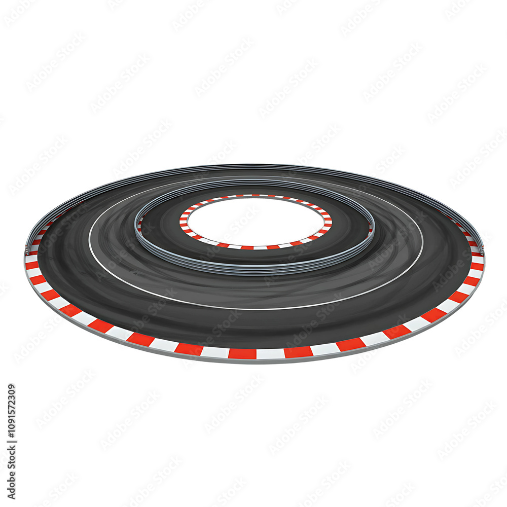 Circular Race Track Clipart