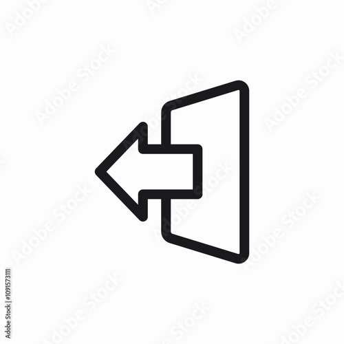 sign out icon sign vector