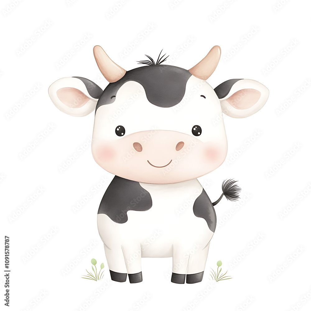 Fototapeta premium funny cow cartoon