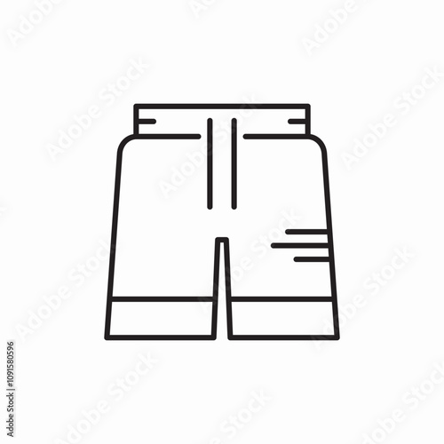 swimming shorts icon sign vector