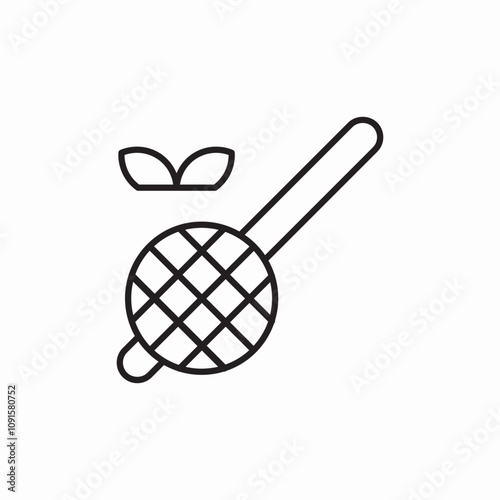 tea strainer icon sign vector