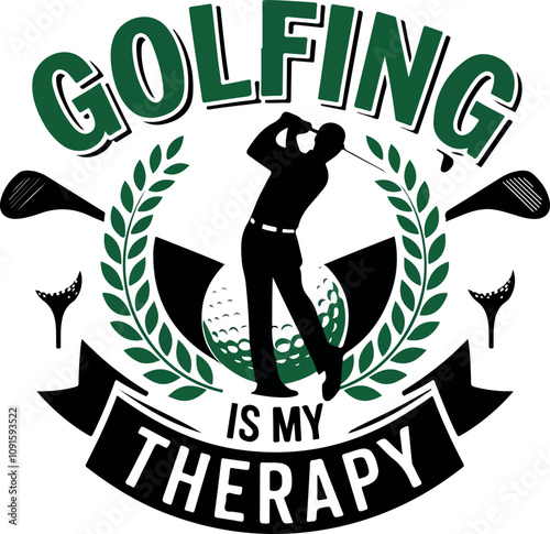 Golfing T-shirt Design