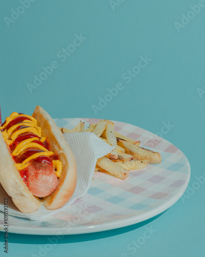 french fries on a plate