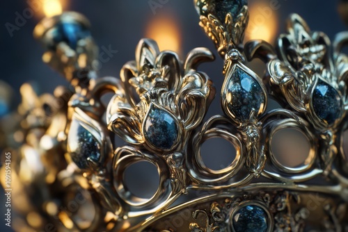 Intricate Details of Hanukkah Ornament photo