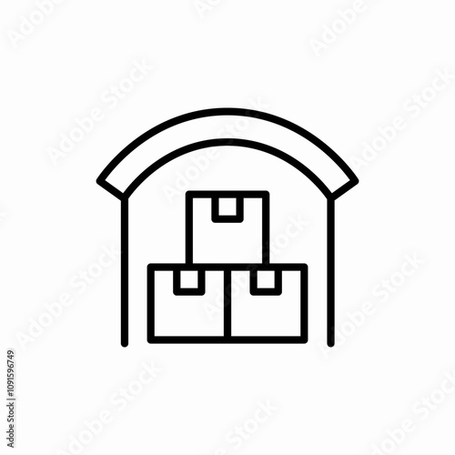 cargo stock icon sign vector