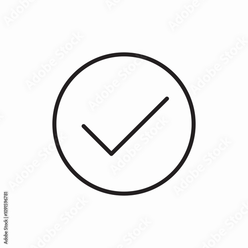 check mark icon sign vector