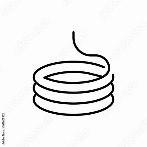 wiring cable icon sign vector