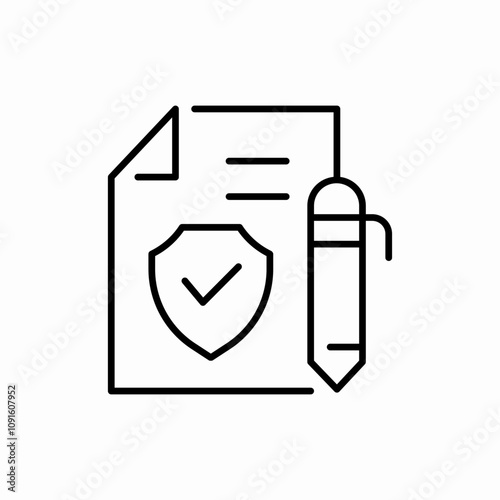 write guarante document icon sign vector