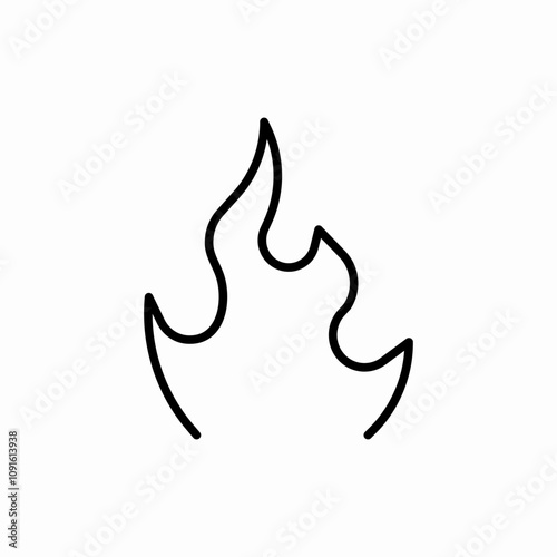 flame fire icon sign vector