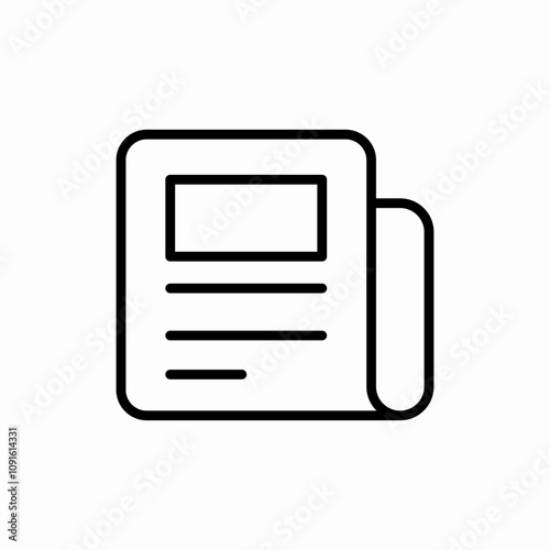 newspaper news icon sign vector