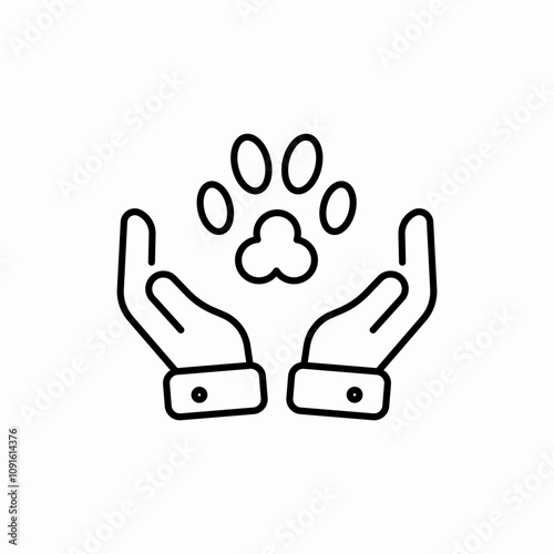 pet insurance icon sign vector