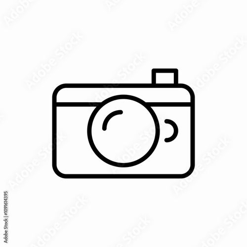 photo camera icon sign vector