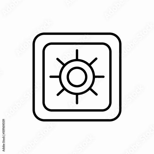 safe box icon sign vector