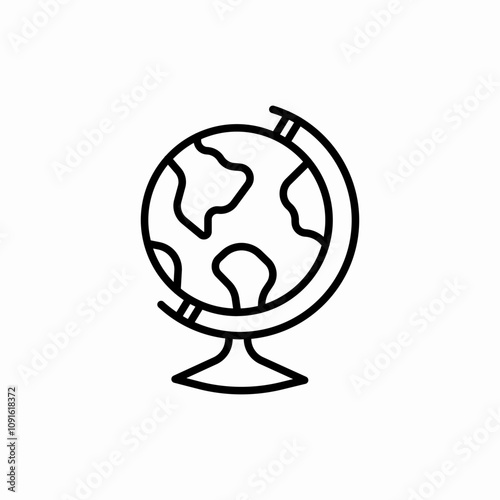 world globus icon sign vector