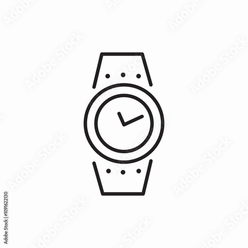 watch time icon sign vector