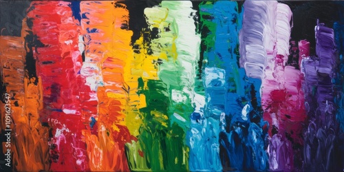 Explosive Symphony of Colors in Abstract Expressionism background