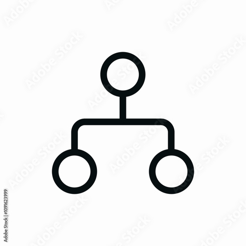 project structure hierarchy icon vector sign