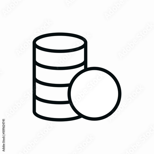 coin cent money icon vector sign