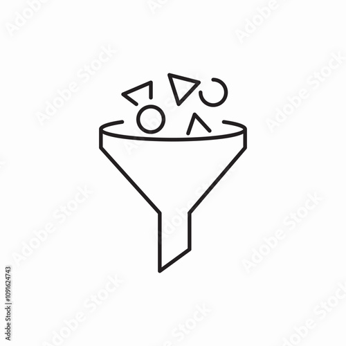 filter information icon sign vector