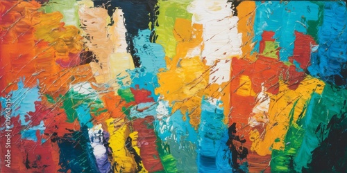 Explosive Symphony of Colors in Abstract Expressionism background