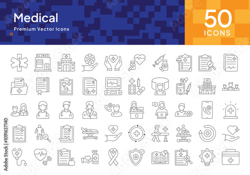 Medical and Healthcare Icon Pack for Hospitals, Clinics, and Medical Professionals