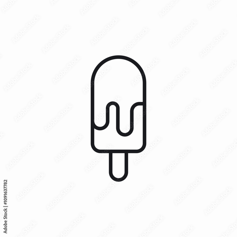 ice cream stick icon sign vector ice cream stick icon sign vector