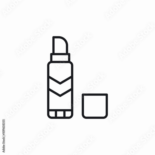 lipstick makeup icon sign vector