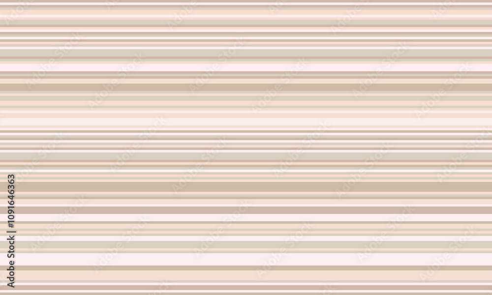 Fototapeta premium Geometric stripes seamless vector pattern with horizontal lines in varied colours, creating an abstract background. Ideal for textile design, wallpaper, or graphic prints.
