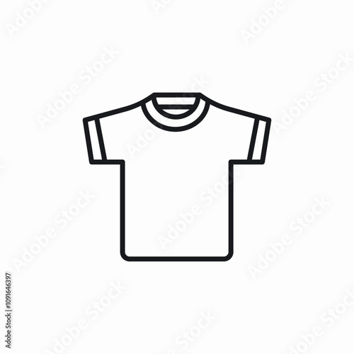 t shirt wear icon sign vector