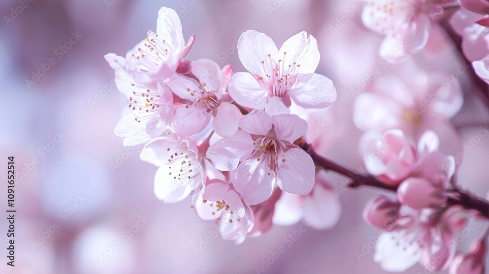 Fototapeta premium Beautiful pink cherry blossoms in springtime