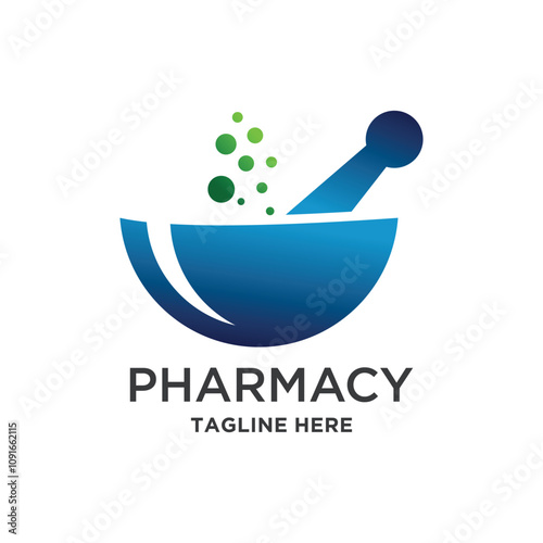 Pharmacy nature Glossy Shine icons Template with Images of bottles capsule and Leaves