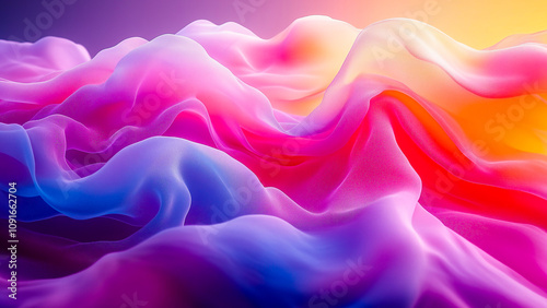 A layered pastel abstract design with soft gradients, subtle details, and smooth transitions, creating a calming and serene atmosphere.