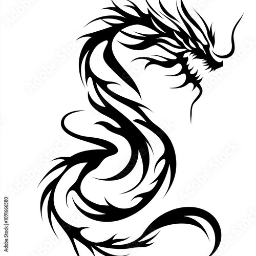 Wallpaper Mural Black and white tattoo stencil designs, showcasing Symmetrical and bold lines with clean, sharp details ideal for stencil application. Include a variety of styles: large chest pieces, arm bands Torontodigital.ca