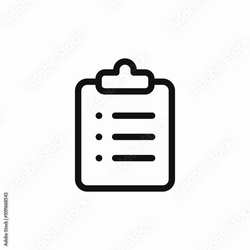 clipboard check list icon sign vector