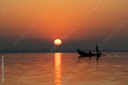 sunrise on the sea