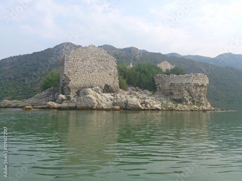  Fortress Grmožur in Skadar Lake photo