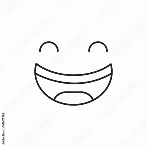 happy face mood icon sign vector