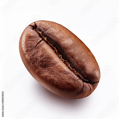 coffee bean delicious drink isolated brown coffee bean isolated on white background coffee bean for making aromatic arabica robusta excelsa and liberica type coffees close up macro copy space photo