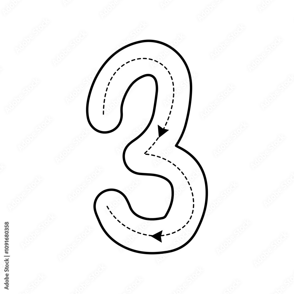 custom made wallpaper toronto digitalhandrawn popular numberic education design. children book, dash line