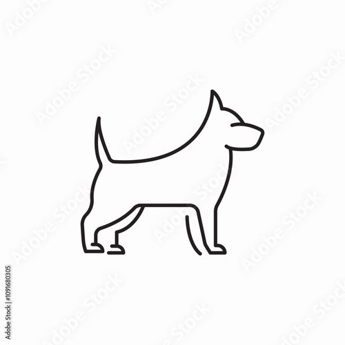 dog pet icon sign vector