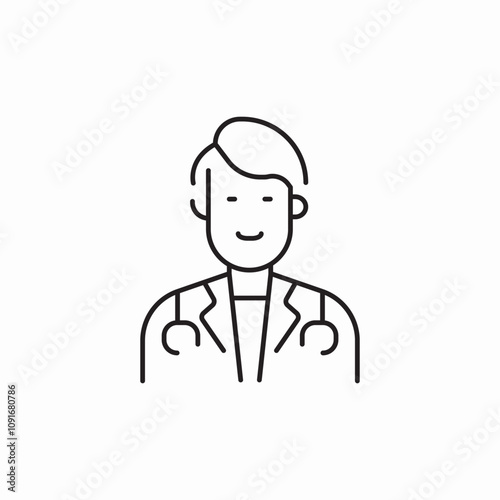 man doctor icon sign vector