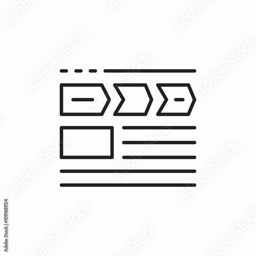 project stages icon sign vector