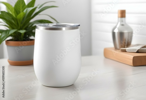 Wine Glass Tumbler Mockup