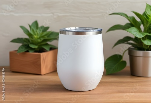 Wine Glass Tumbler Mockup