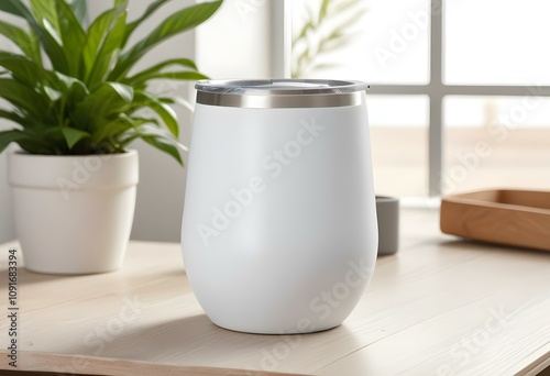 Wine Glass Tumbler Mockup