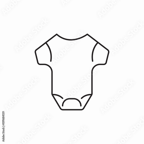 baby dress body icon sign vector